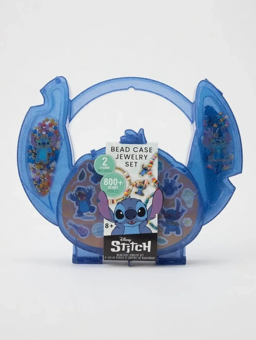 Disney Stitch Bead Case Jewelry Set – 800+ Beads & Charms – Brand New!